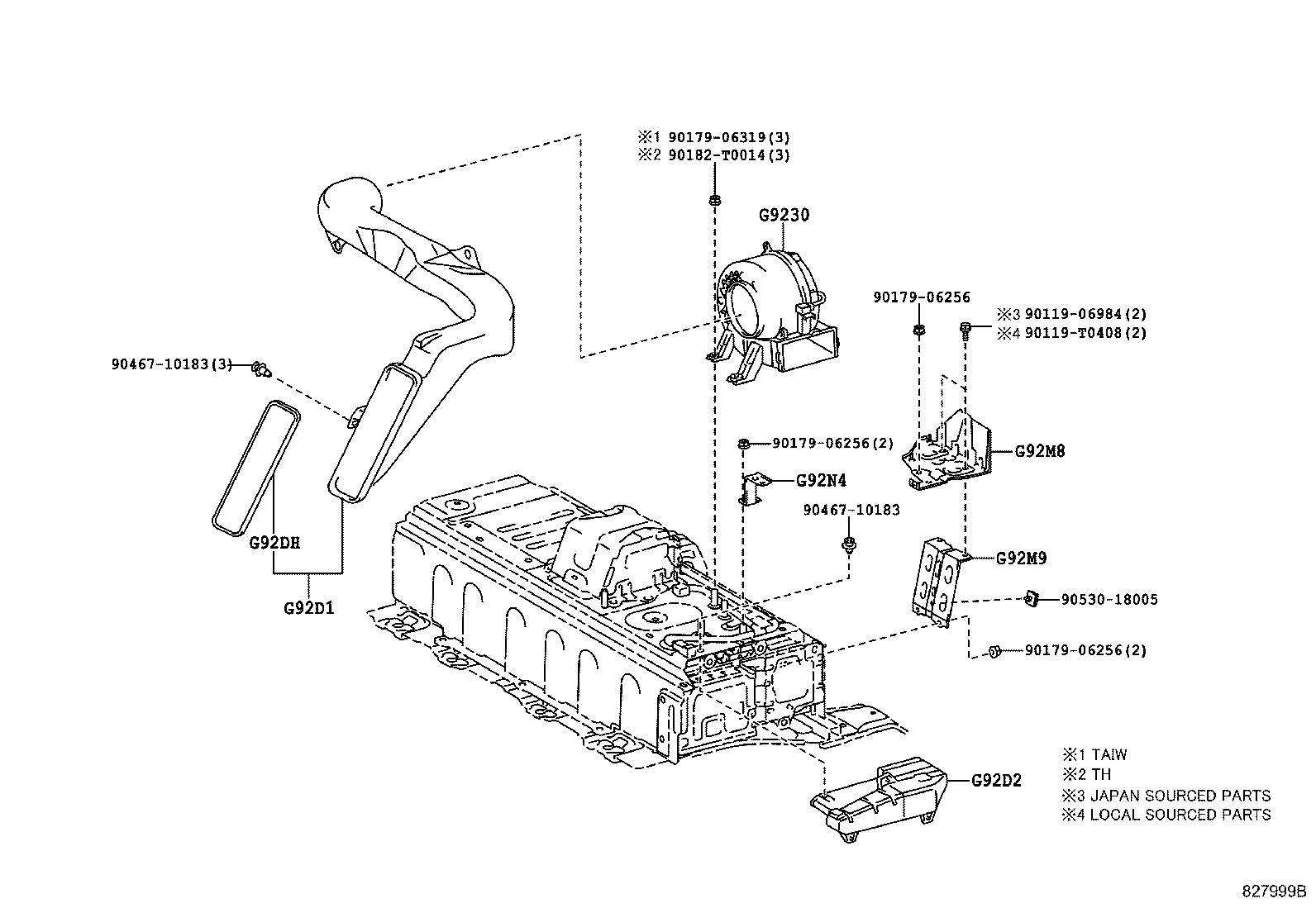 G920Q-33020 SHIELD SUB-ASSY, HYBRID BATTERY, NO.1 product image