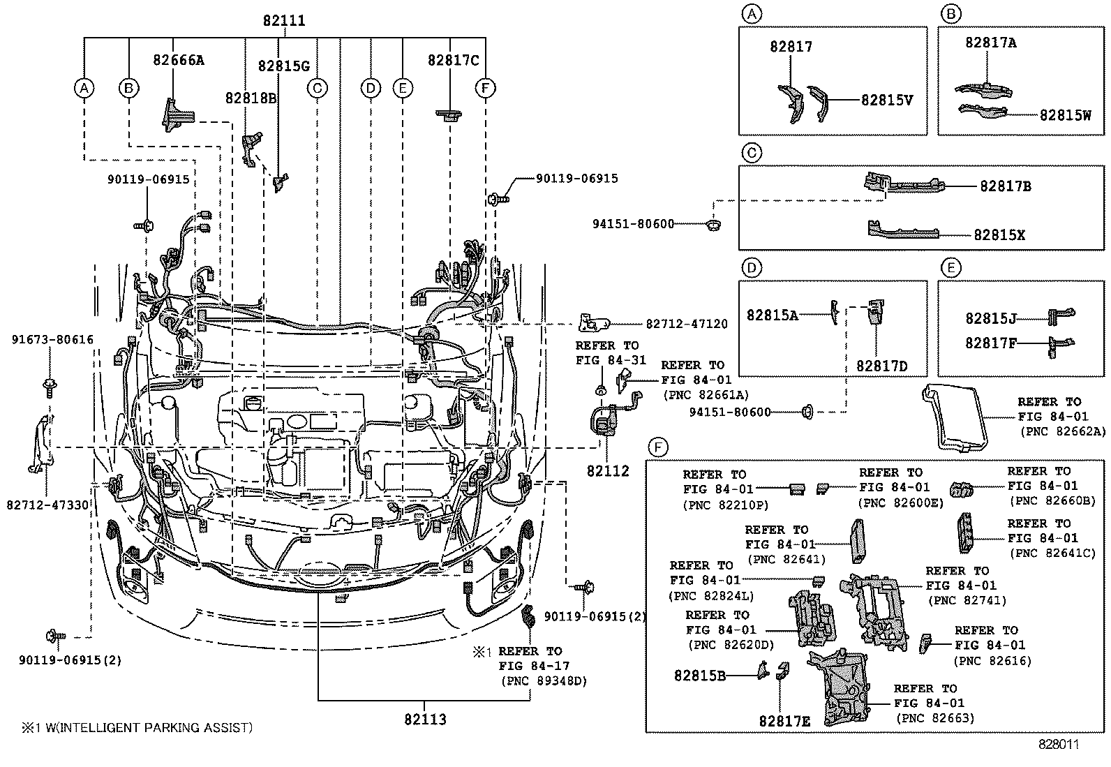 82191-47100 WIRE, FRONT SEAT, RH product image