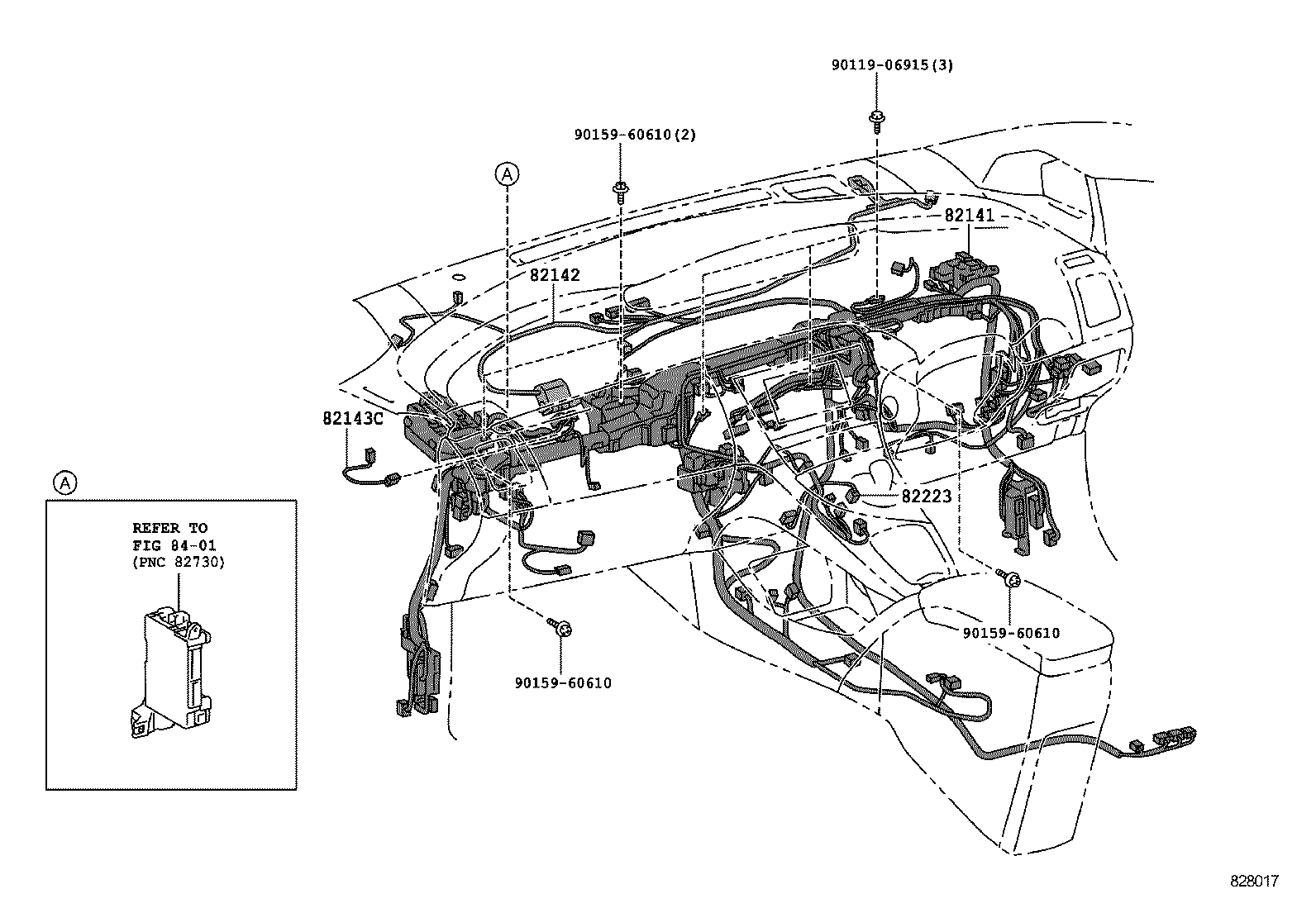 82191-47100 WIRE, FRONT SEAT, RH product image