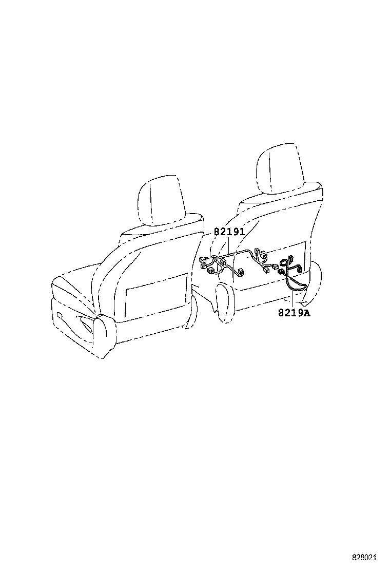 82184-47430 WIRE, BACK DOOR, NO.1 product image