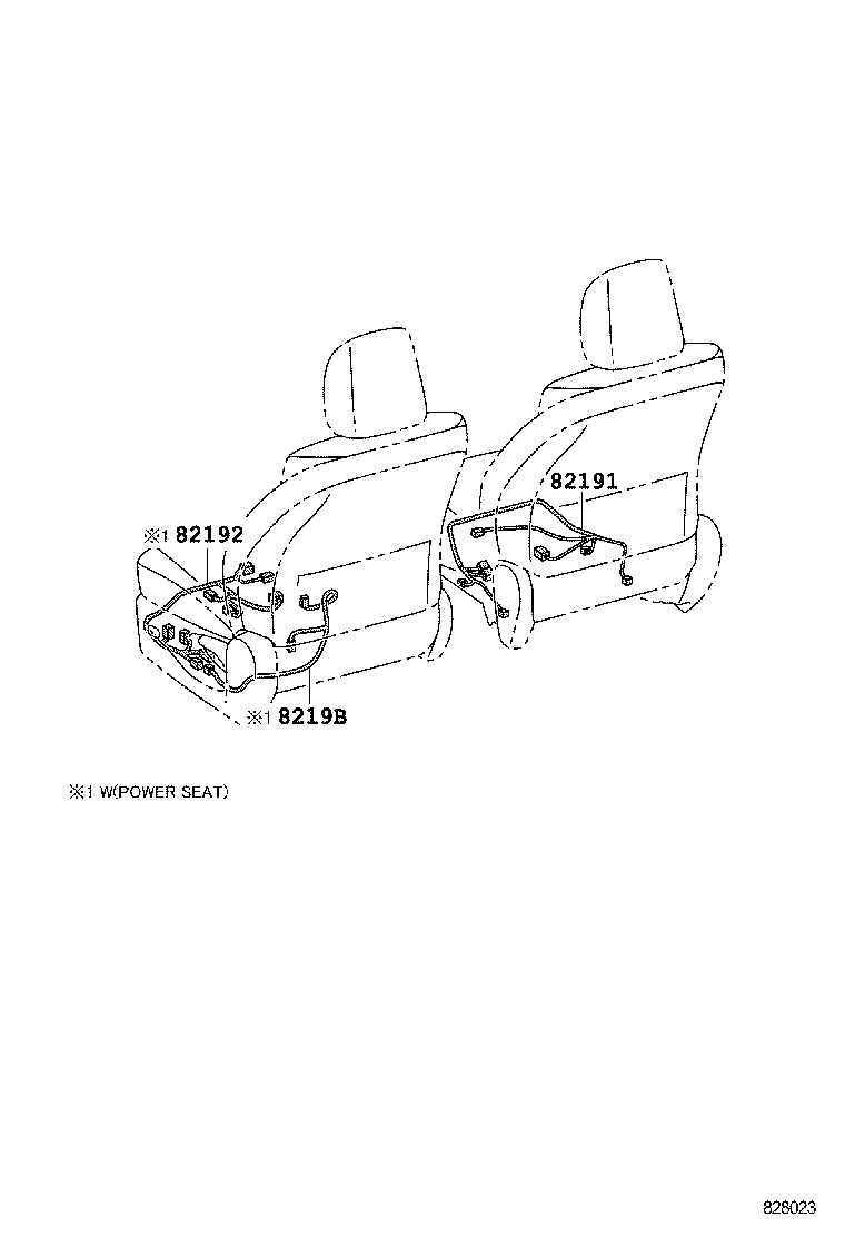 82192-47070 WIRE, FRONT SEAT, LH product image
