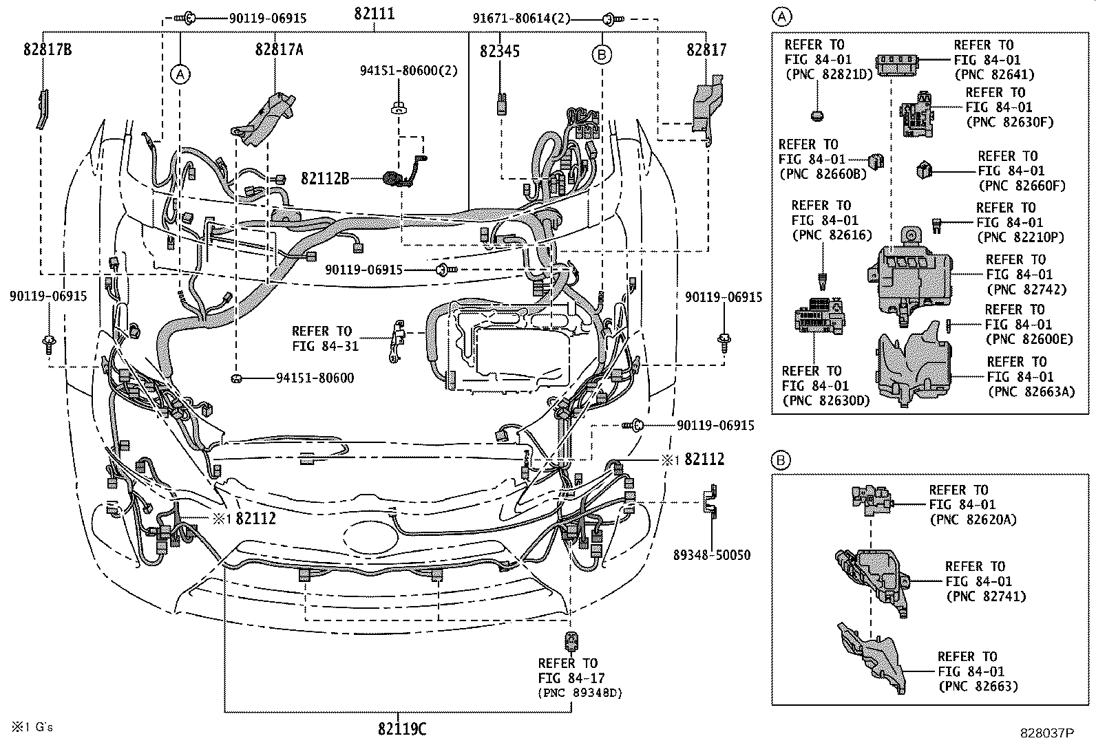 82167-52030 WIRE, SEAT, NO.1 product image
