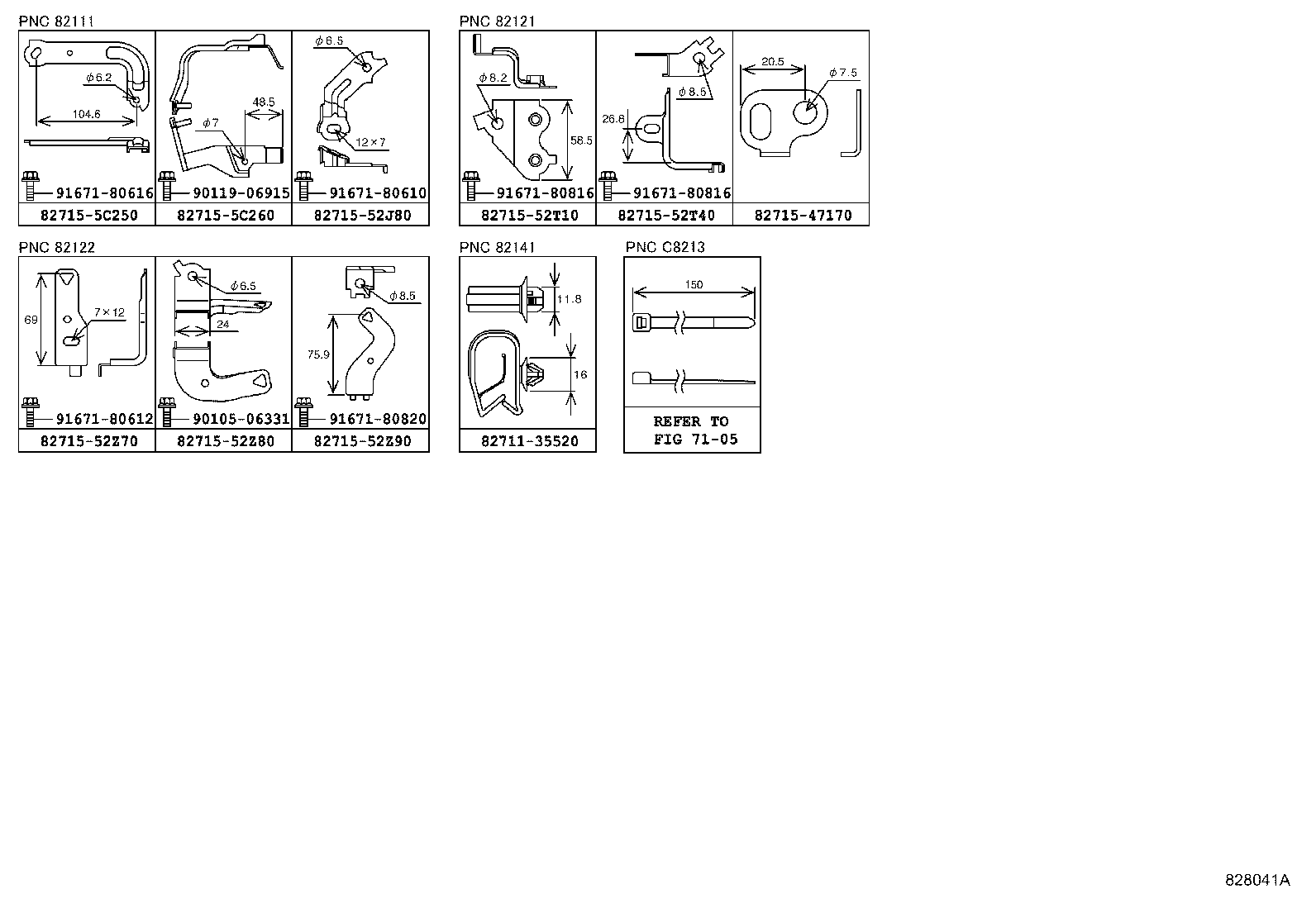82167-52030 WIRE, SEAT, NO.1 product image