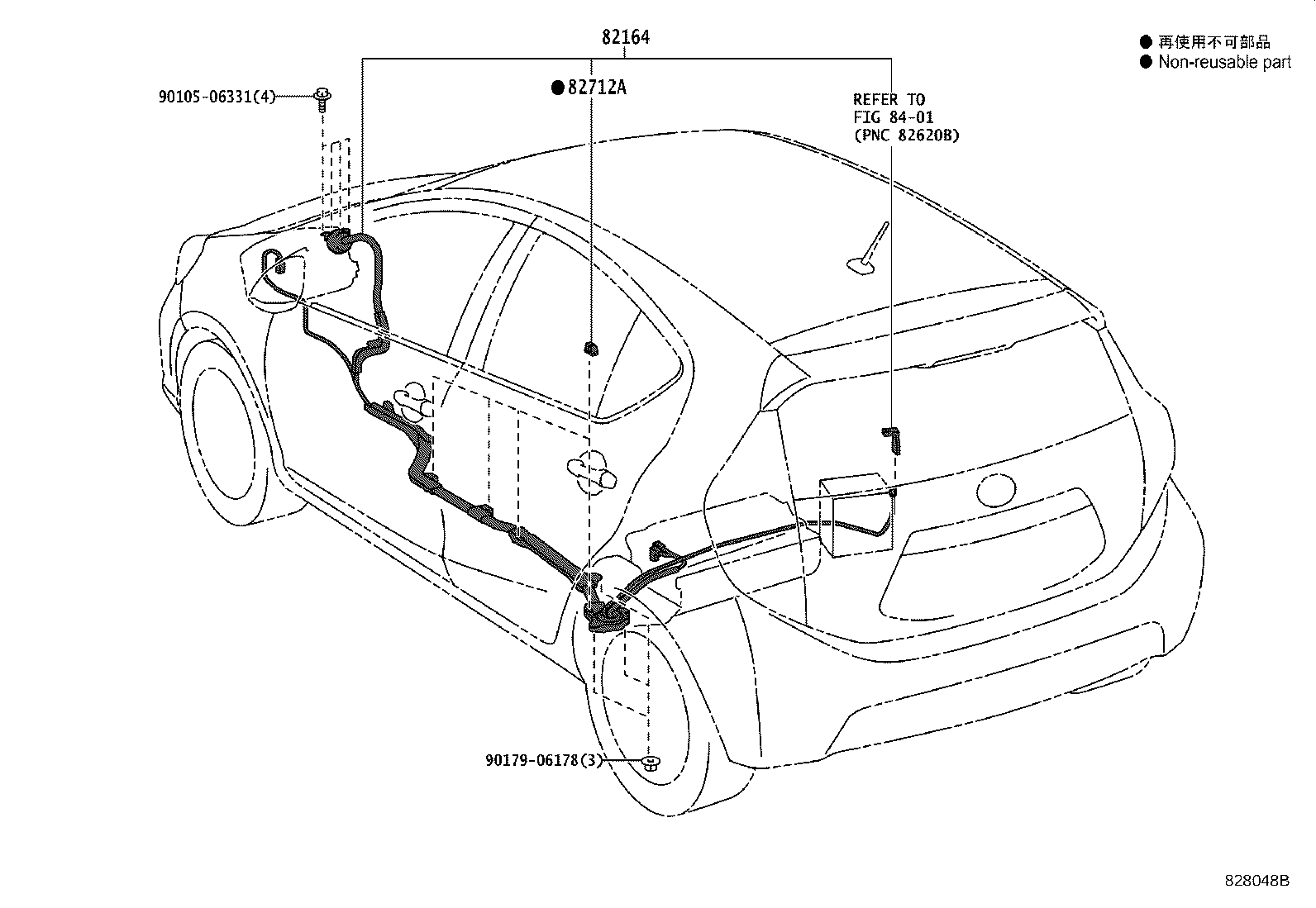 82167-52030 WIRE, SEAT, NO.1 product image