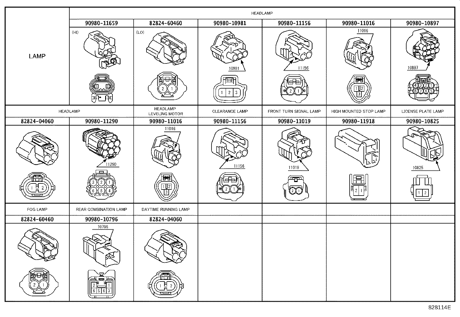82140-52060 WIRE, INSTRUMENT PANEL, NO.2 product image