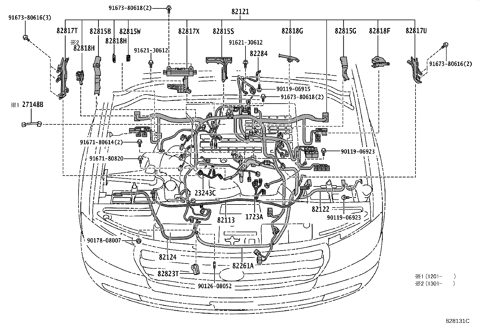 82817-60T30 PROTECTOR, WIRING HARNESS, NO.10 product image
