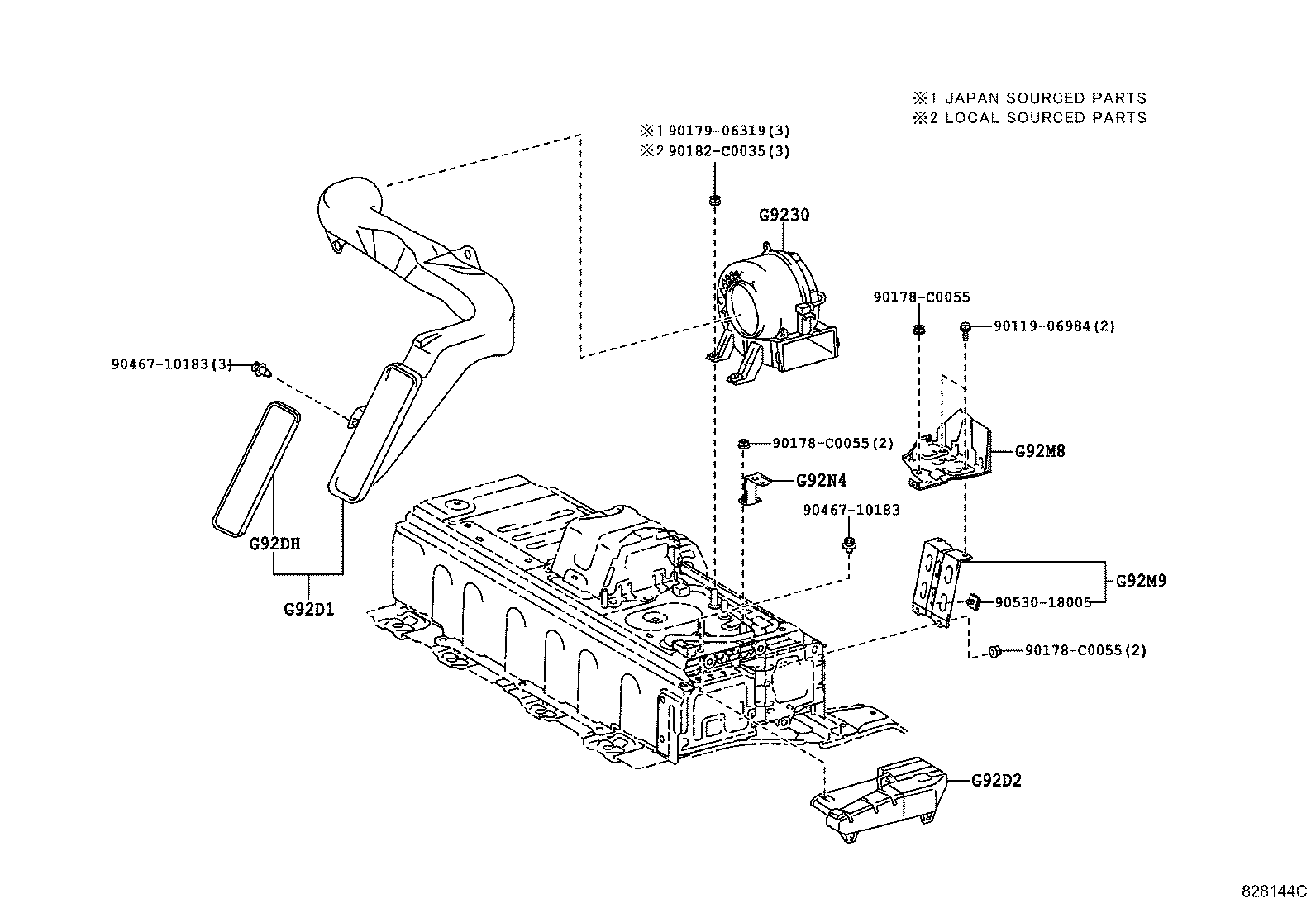 28885-0V030 HOSE, BATTERY product image