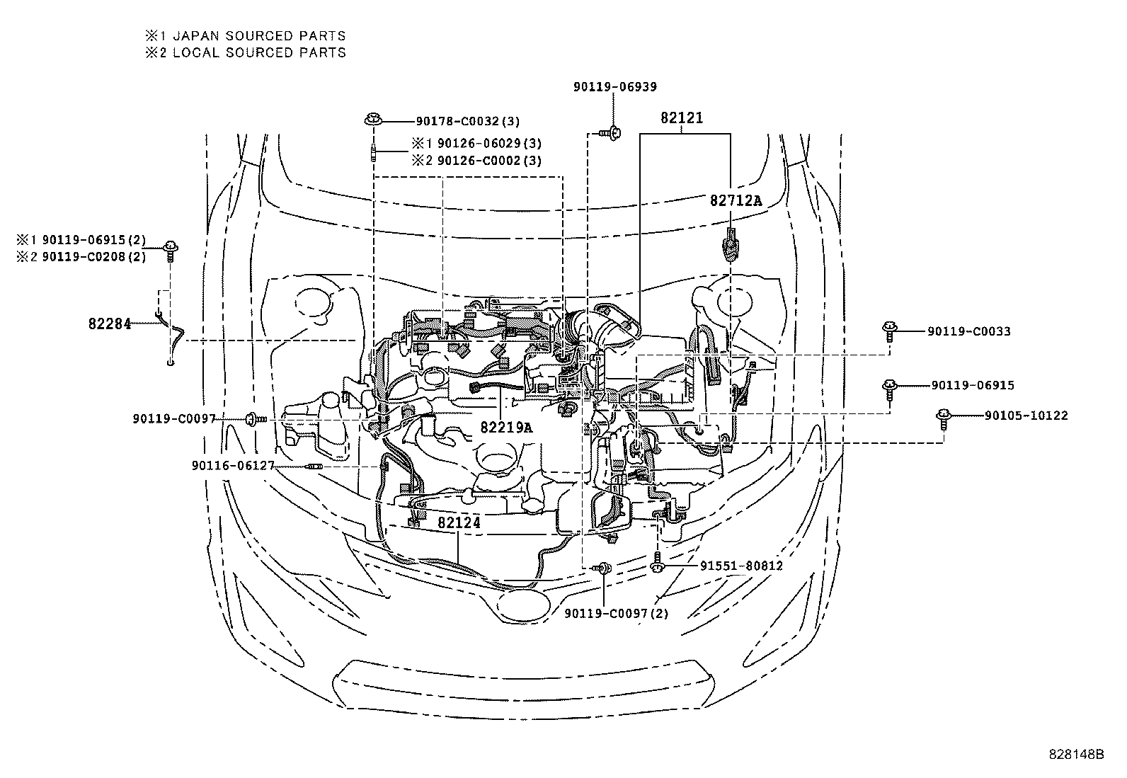 82151-06J91 WIRE, FRONT DOOR, RH product image