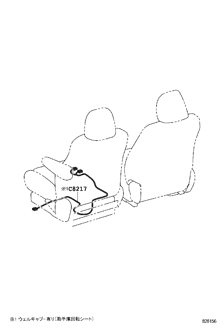 82167-52030 WIRE, SEAT, NO.1 product image
