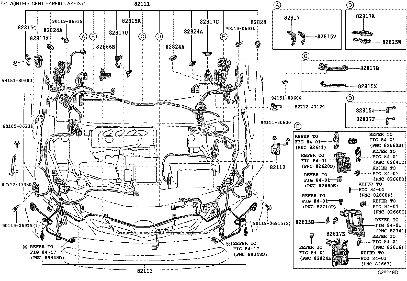 82142-47220 WIRE, INSTRUMENT PANEL, NO.2 product image