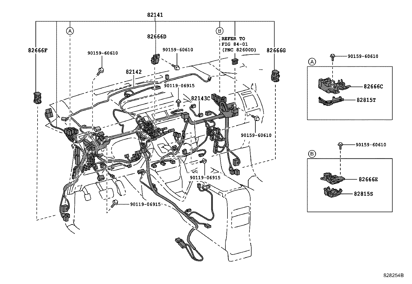 82142-47220 WIRE, INSTRUMENT PANEL, NO.2 product image