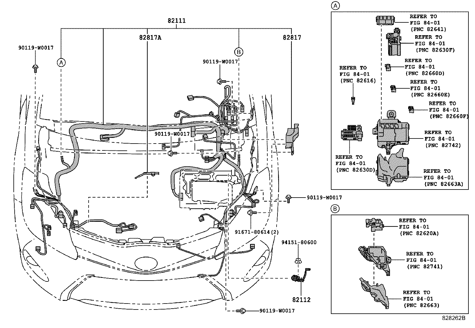 82817-0D430 PROTECTOR, WIRING HARNESS, NO.2 product image