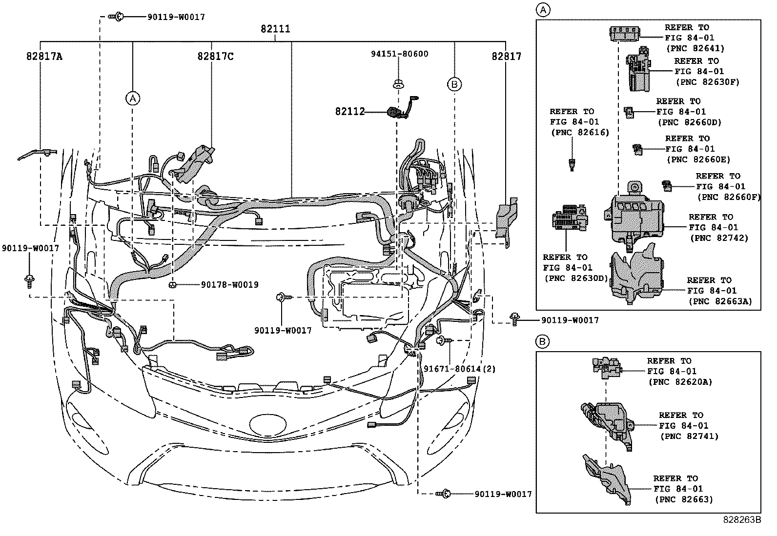 82817-0D430 PROTECTOR, WIRING HARNESS, NO.2 product image