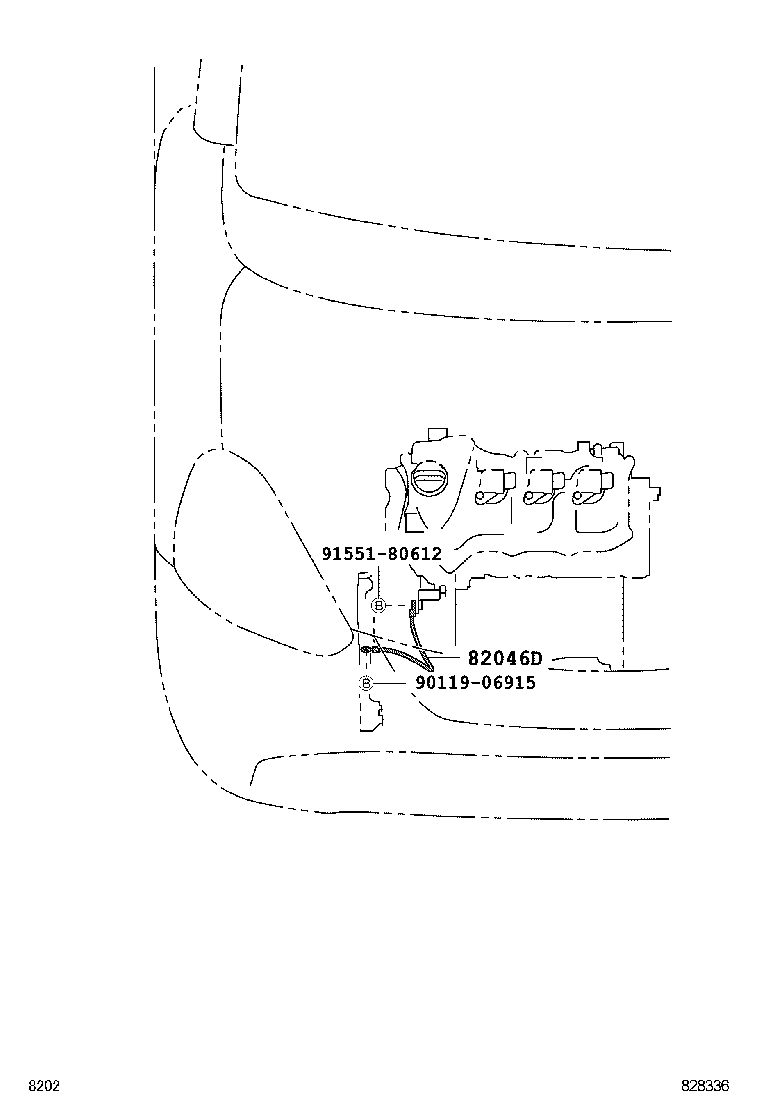 82142-B2090 WIRE, INSTRUMENT PANEL, NO.2 product image