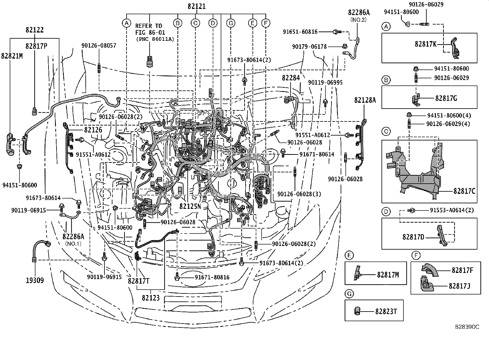 82817-30L40 PROTECTOR, WIRING HARNESS, NO.4 product image
