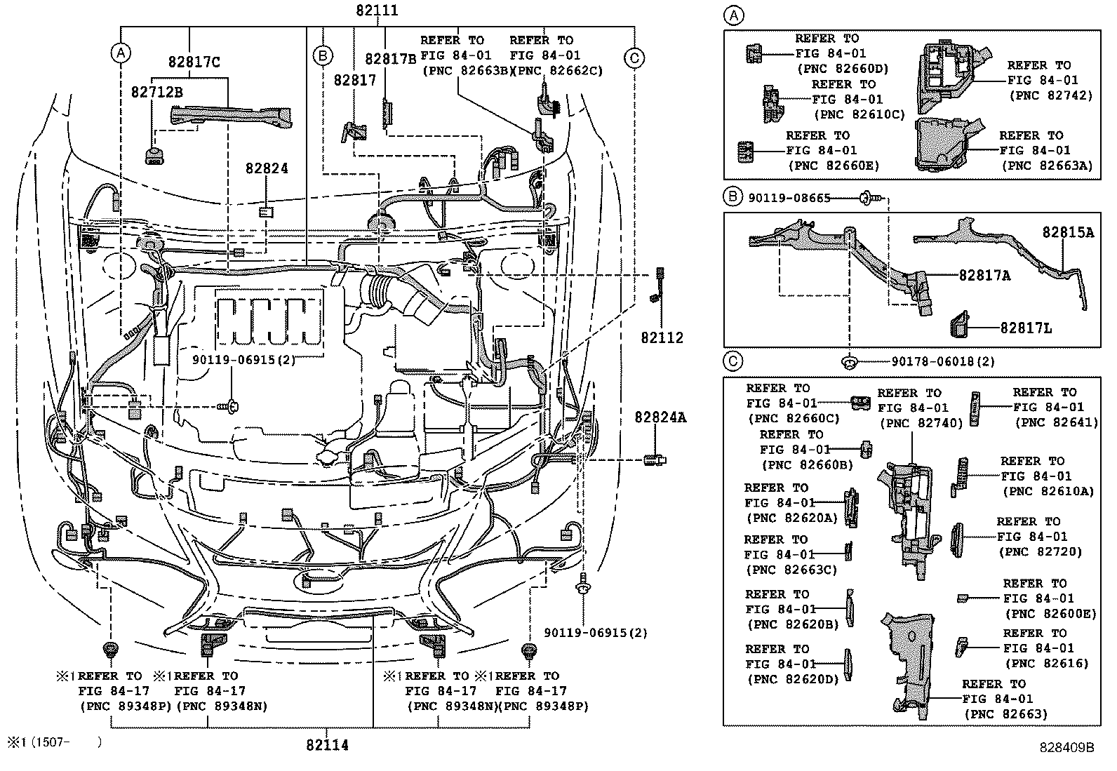 82817-33G00 PROTECTOR, WIRING HARNESS, NO.4 product image