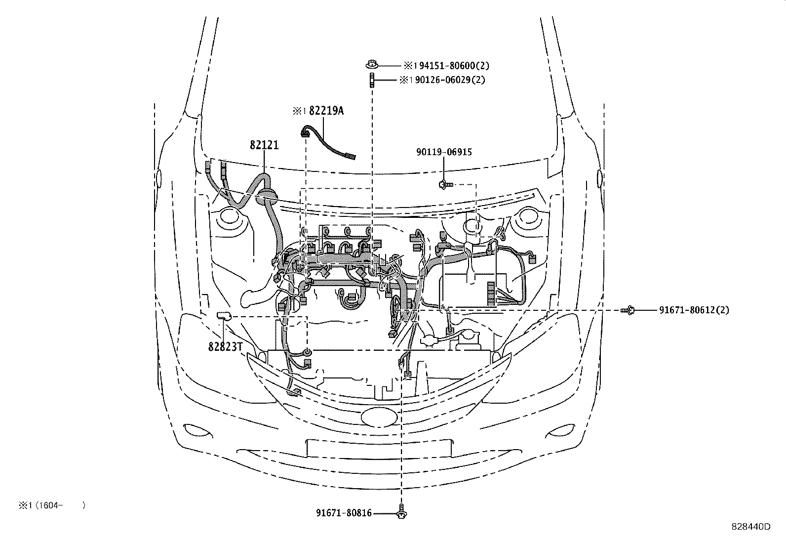 82121-0DM10 WIRE, ENGINE product image