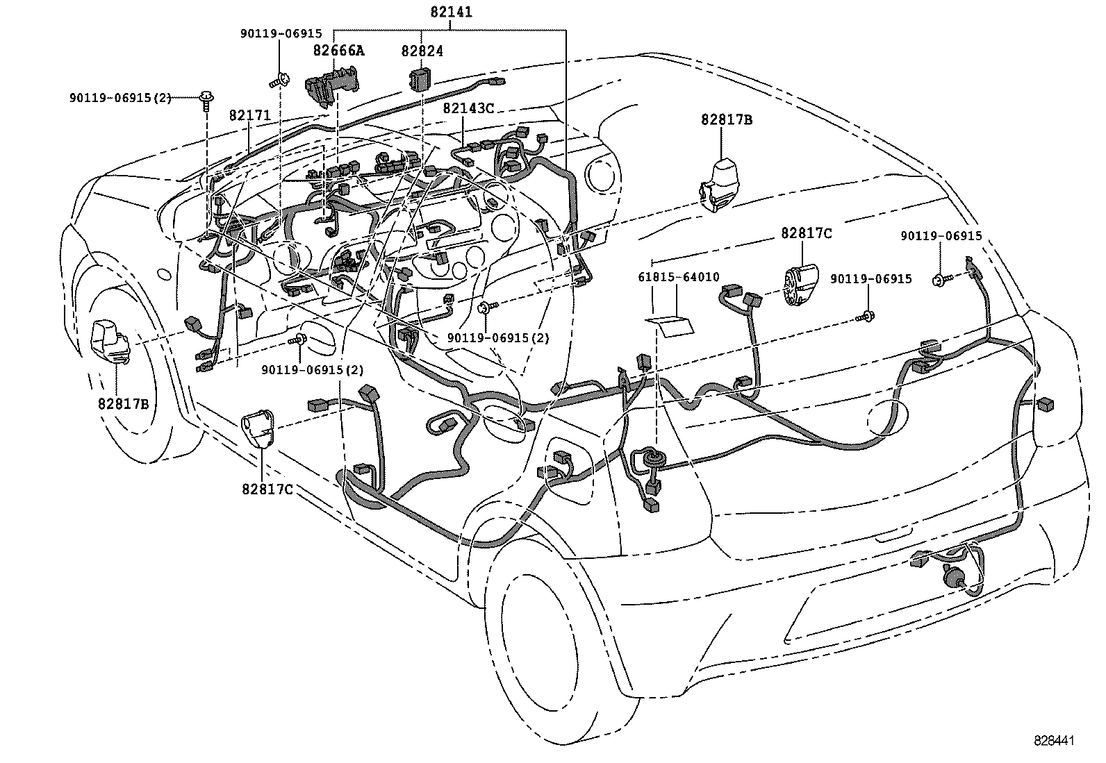 82121-0DM10 WIRE, ENGINE product image