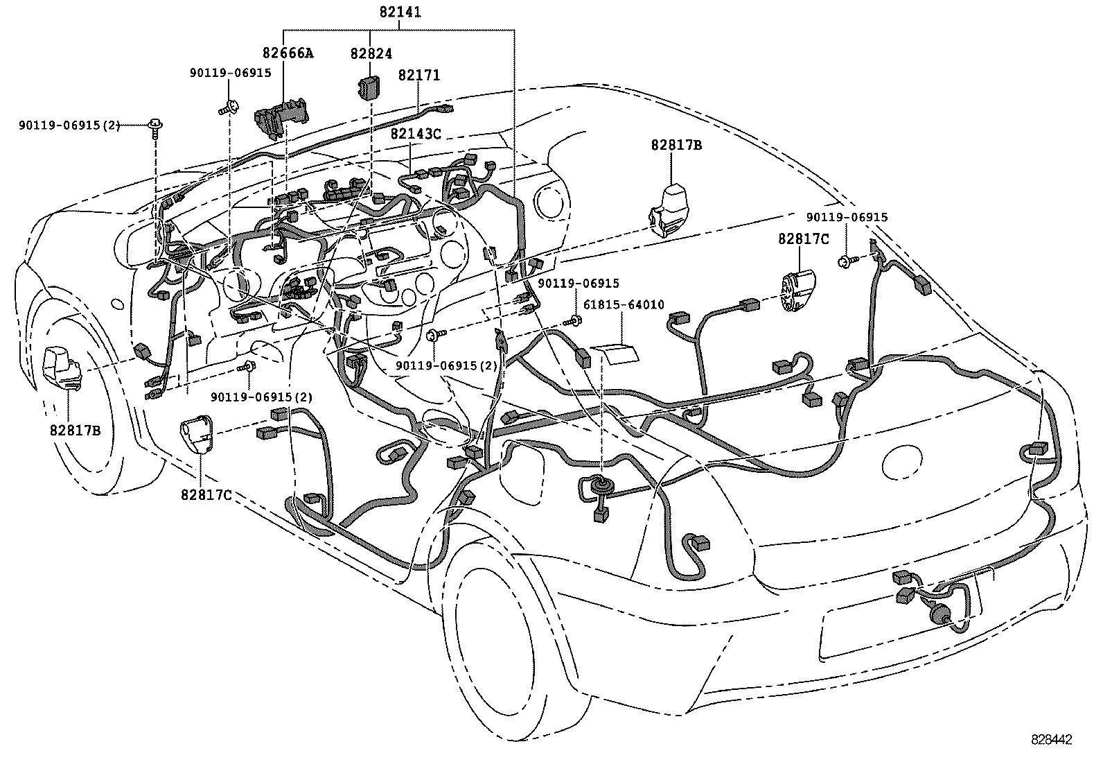 82121-0DM10 WIRE, ENGINE product image
