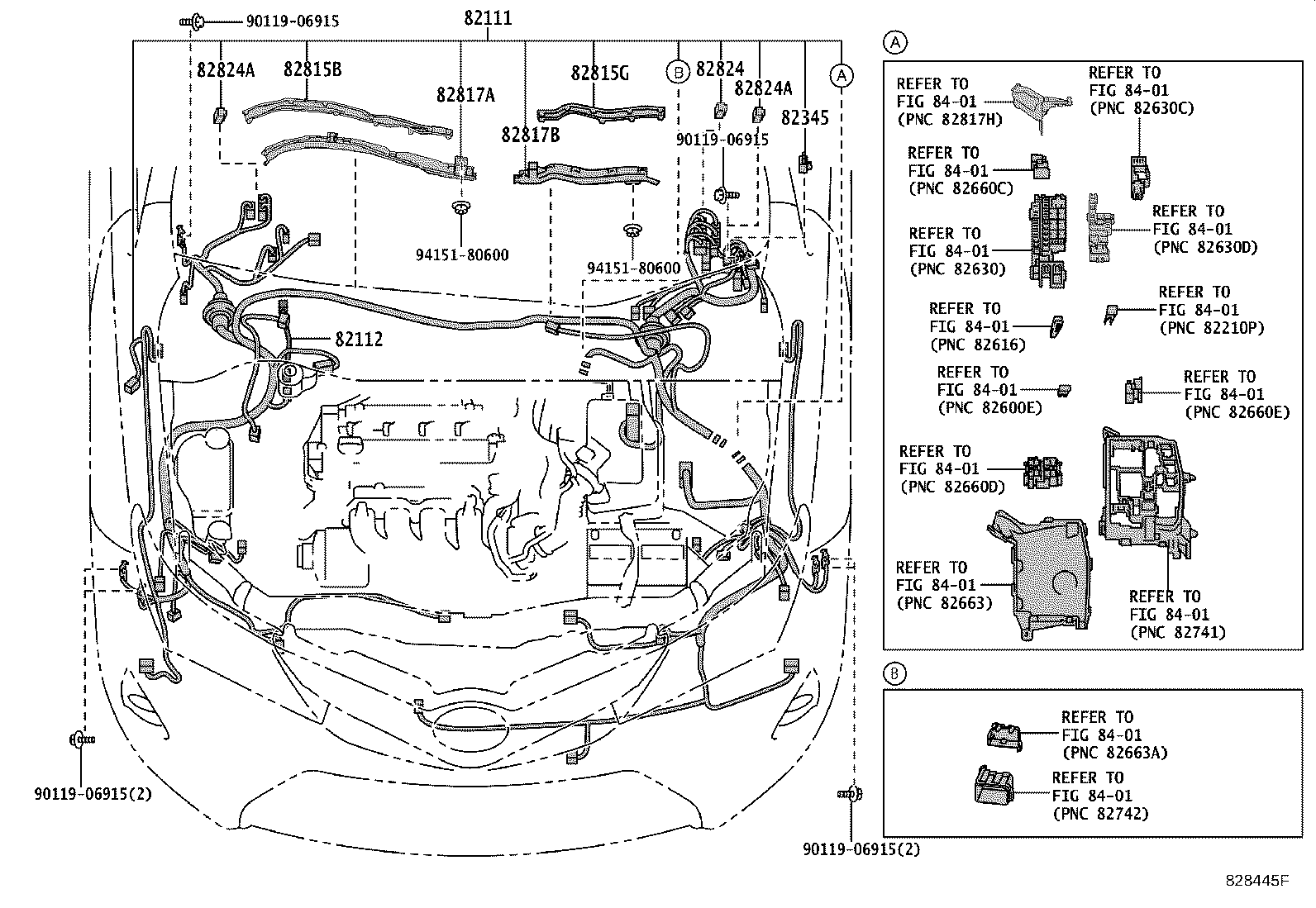 82121-12P90 WIRE, ENGINE product image