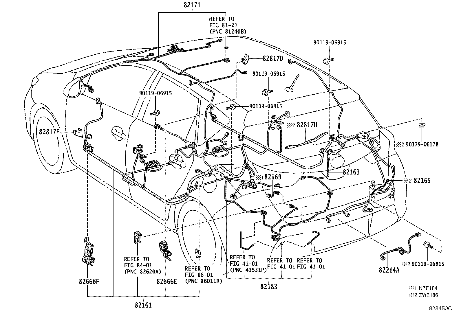 82121-12P90 WIRE, ENGINE product image