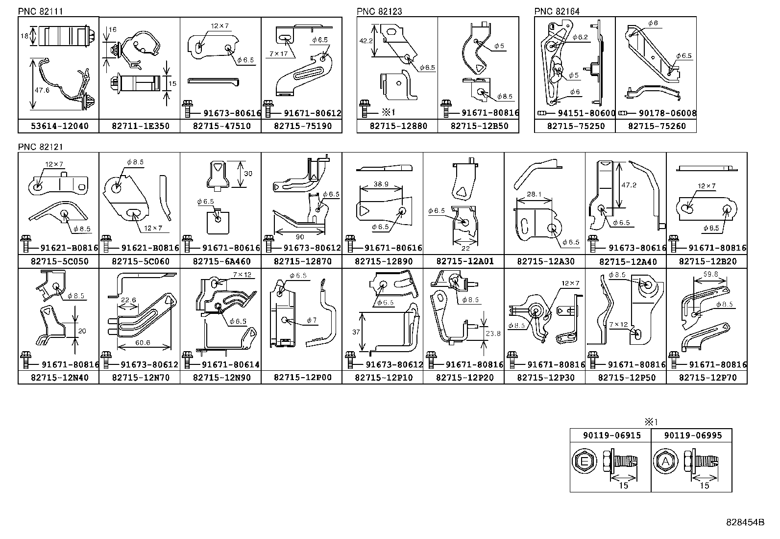 82142-12540 WIRE, INSTRUMENT PANEL, NO.2 product image