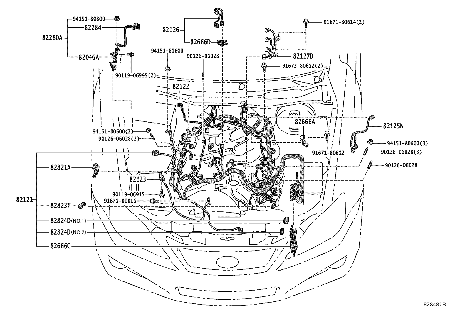 82111-53E02 WIRE, ENGINE ROOM MAIN product image