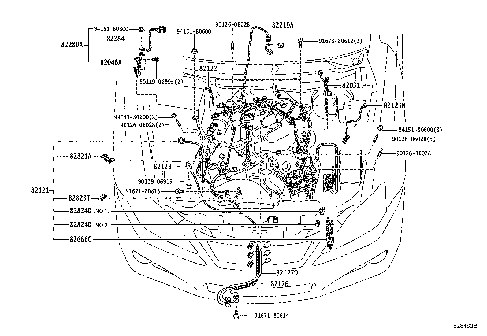 82111-53E02 WIRE, ENGINE ROOM MAIN product image