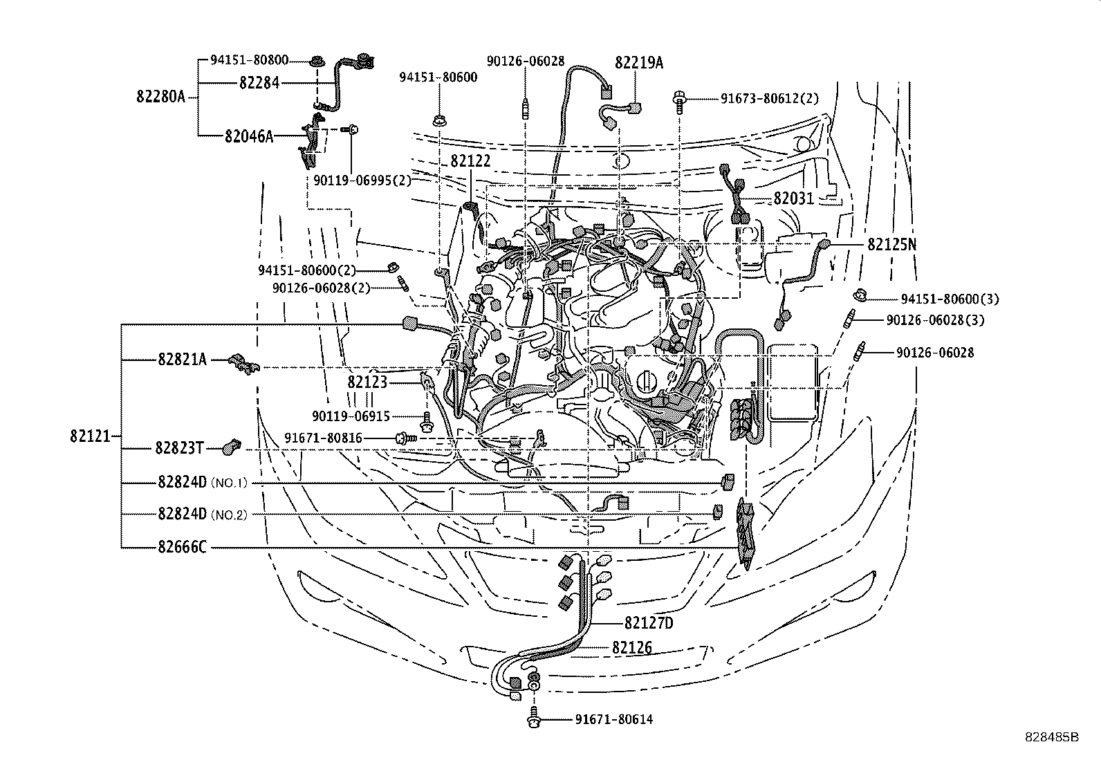 82811-53010 PLATE, WIRING HARNESS PROTECTOR, NO.1 product image