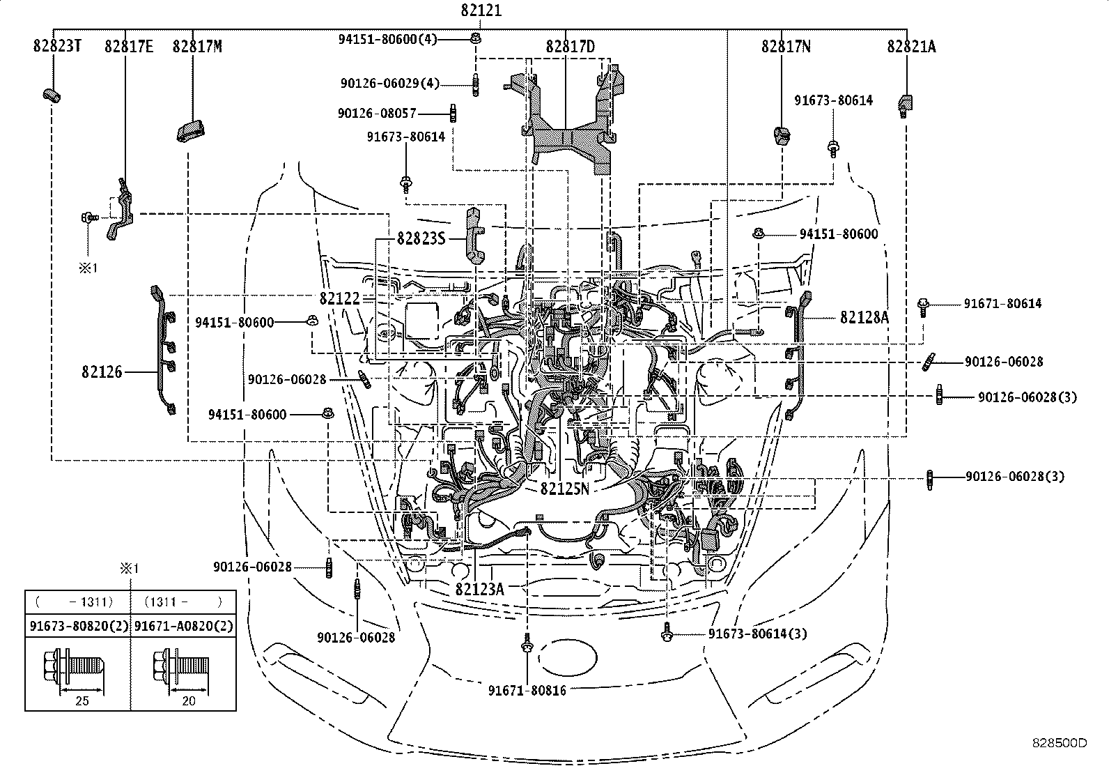 82192-50490 WIRE, FRONT SEAT, LH product image