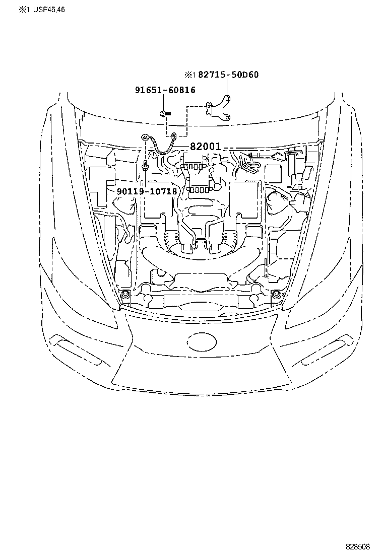 82191-50490 WIRE, FRONT SEAT, RH product image
