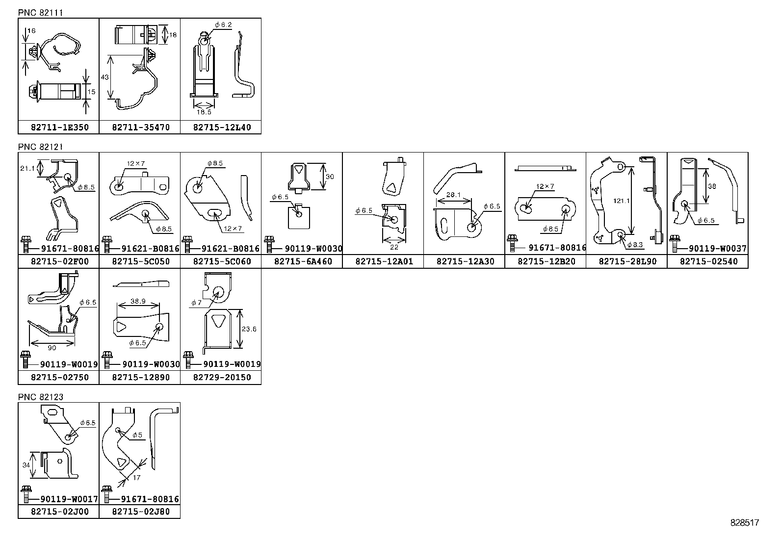 82154-02C20 WIRE, REAR DOOR, NO.2 product image