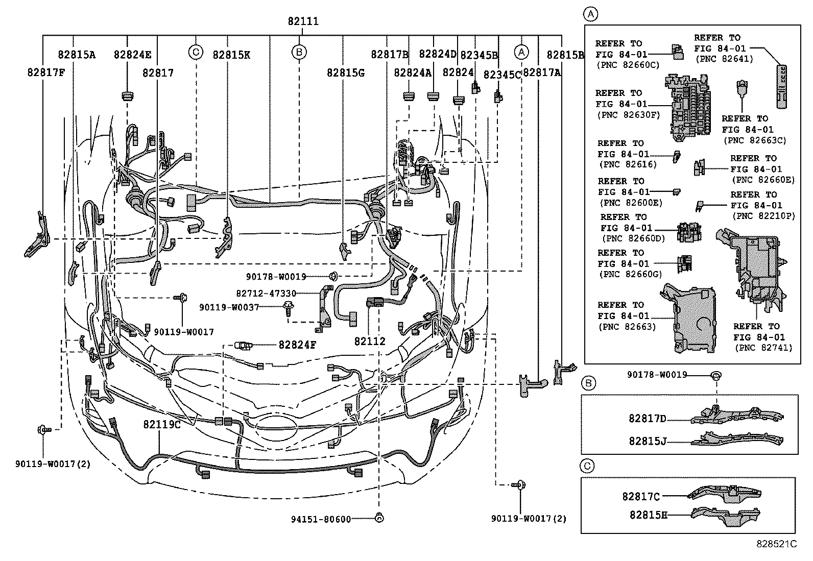 82817-02890 PROTECTOR, WIRING HARNESS, NO.13 product image