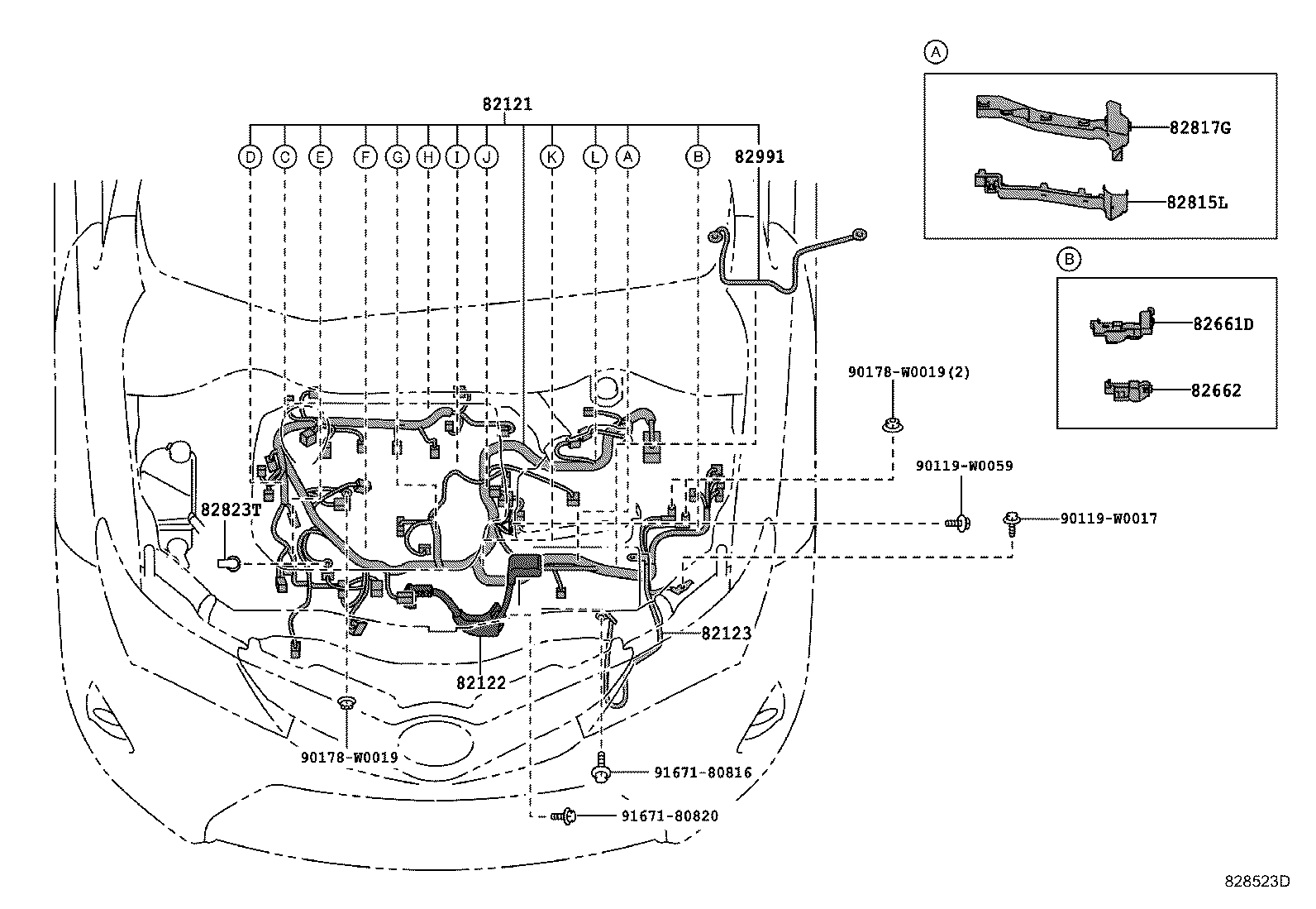 82817-02890 PROTECTOR, WIRING HARNESS, NO.13 product image
