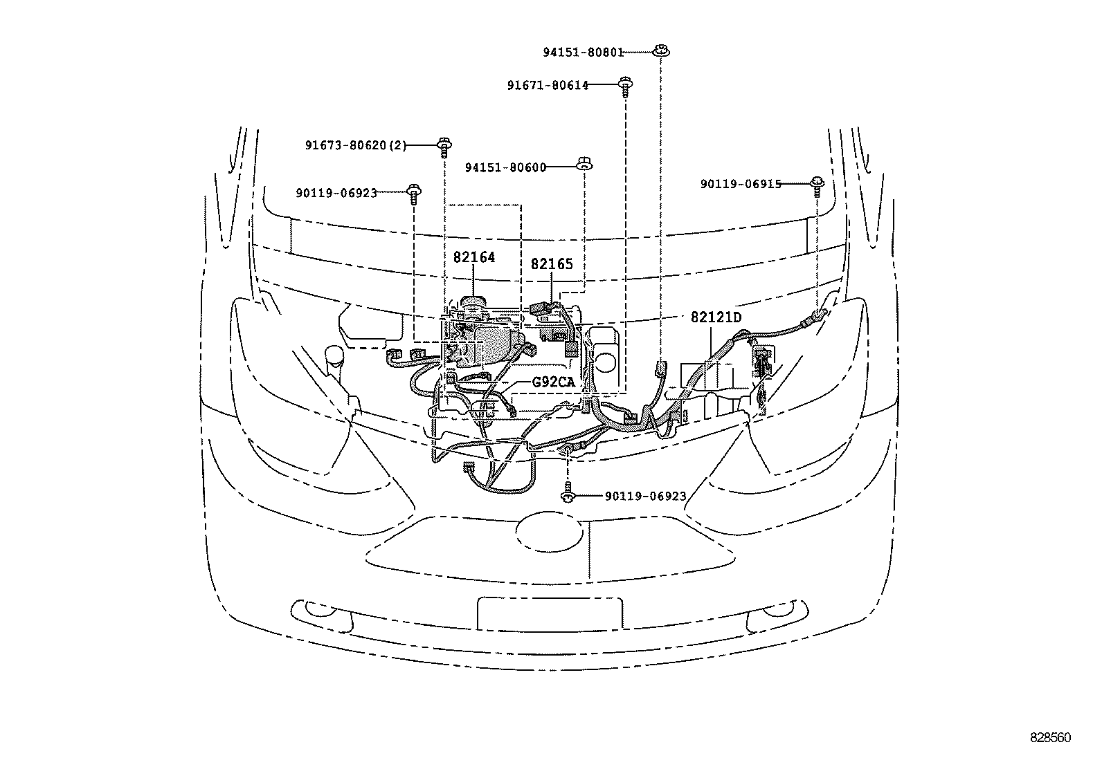 82284-74010 WIRE, EARTH product image