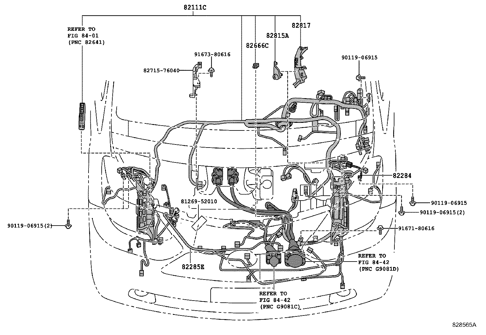 Toyota 82666-60C10 HOLDER, CONNECTOR NO.4