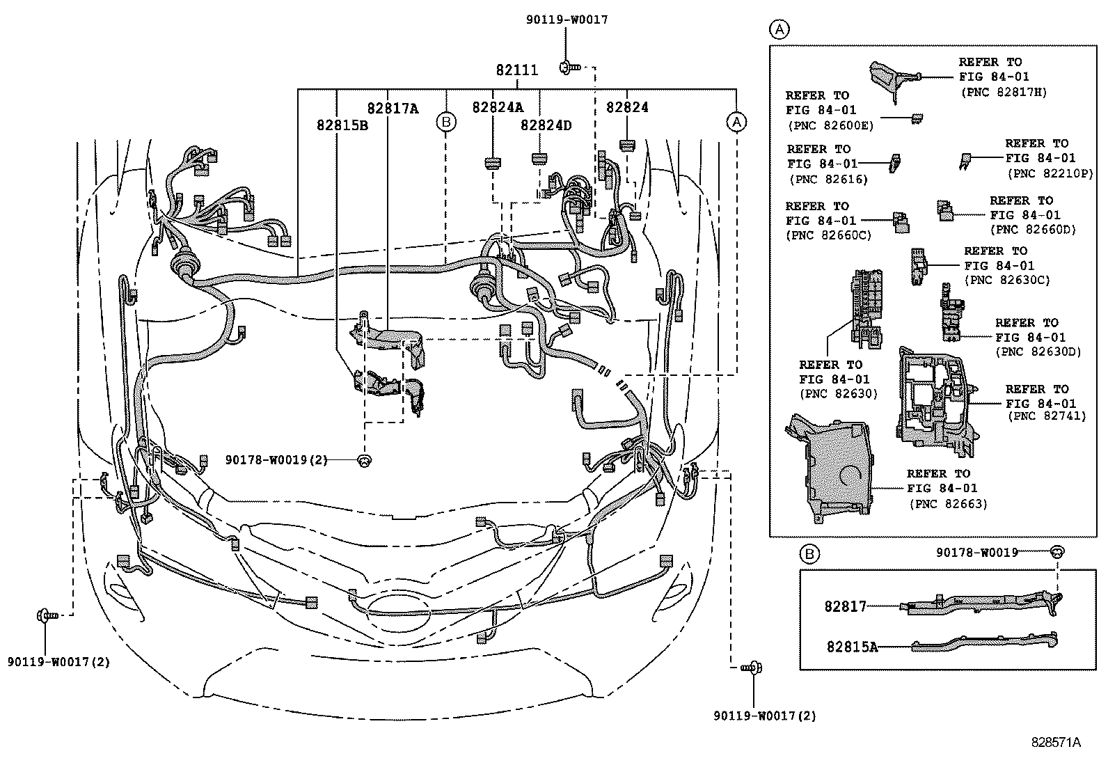 82154-02C20 WIRE, REAR DOOR, NO.2 product image