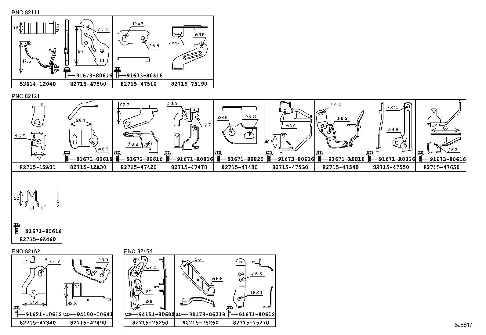 82191-47100 WIRE, FRONT SEAT, RH product image