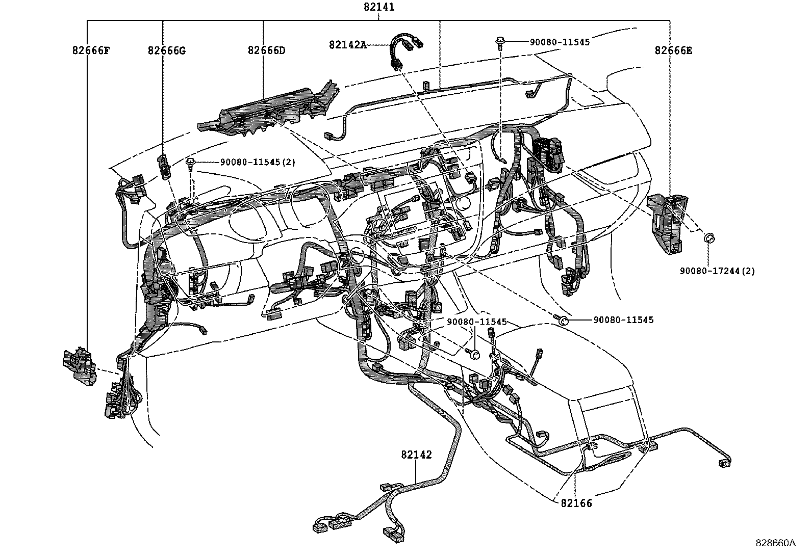 82817-07510 PROTECTOR, WIRING HARNESS, NO.2 product image