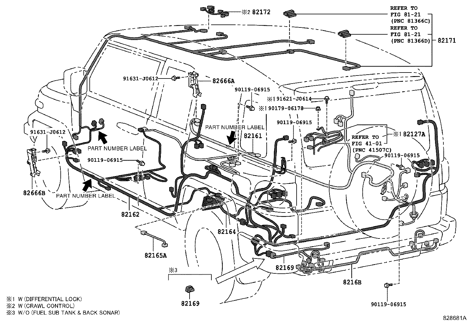 82142-35360 WIRE, INSTRUMENT PANEL, NO.2 product image