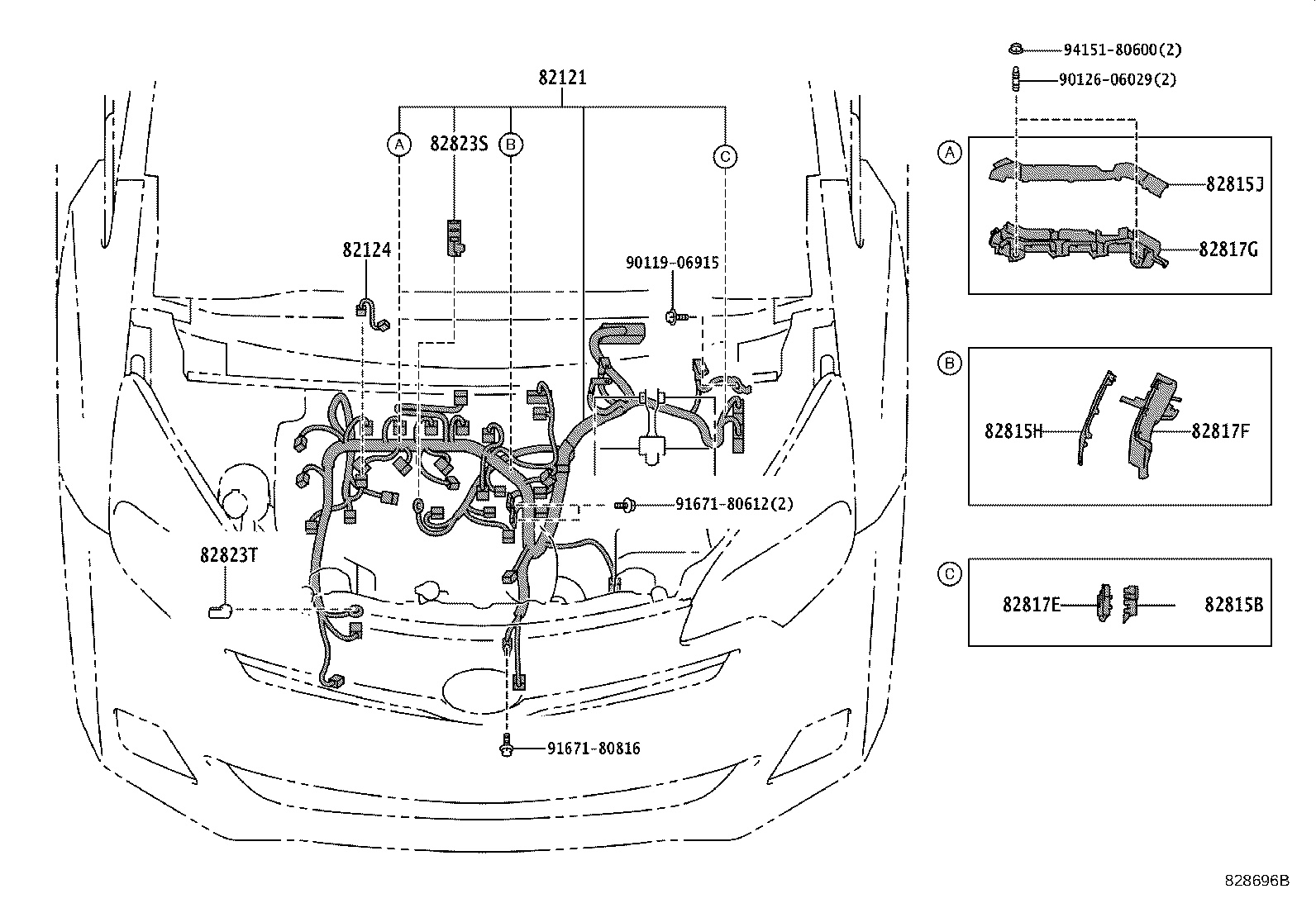 82167-52010 WIRE, SEAT, NO.1 product image