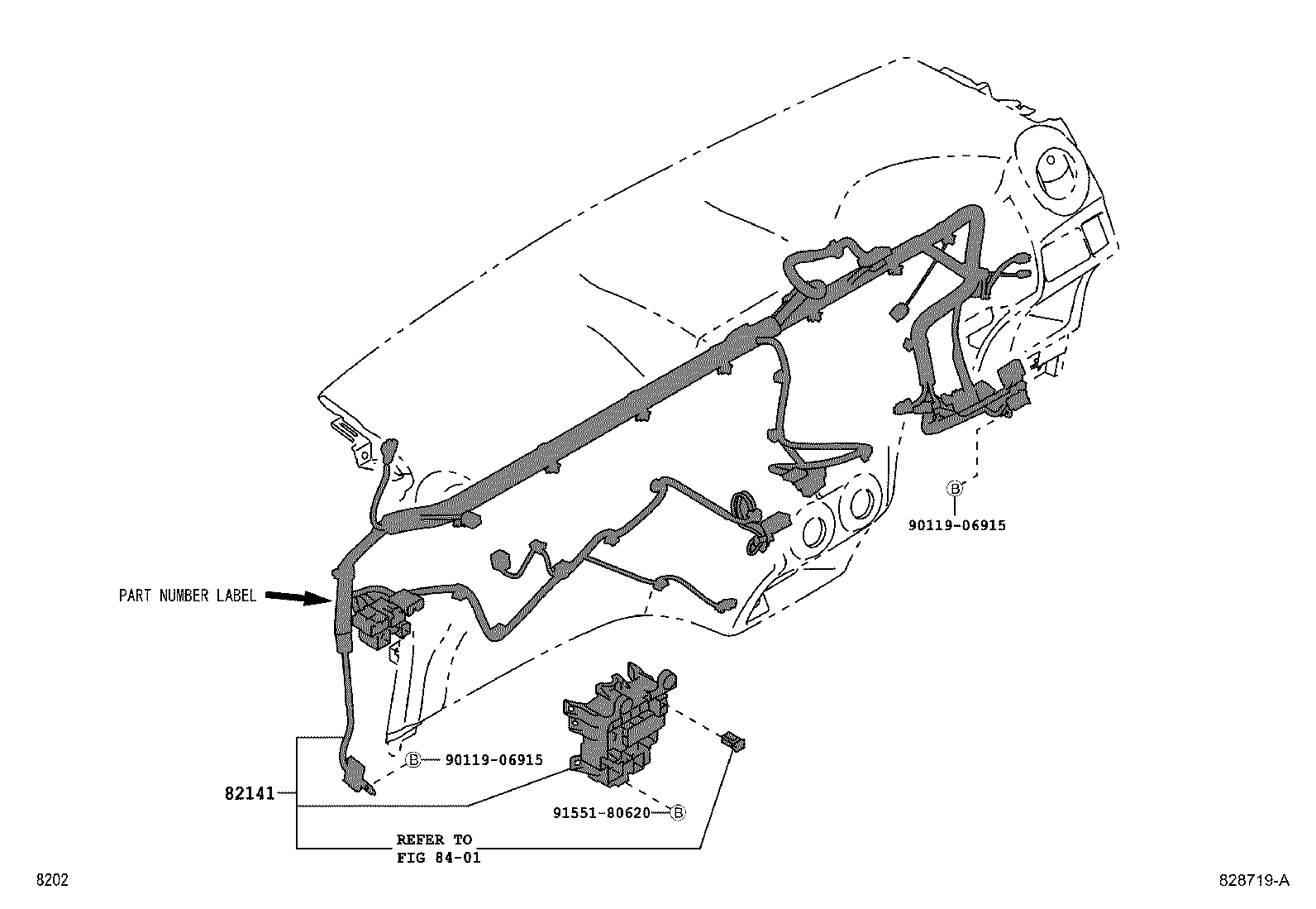 82046-BZ240 WIRE, BODY GROUND product image