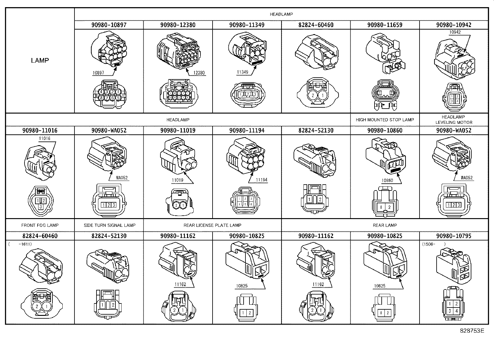 82154-02C20 WIRE, REAR DOOR, NO.2 product image