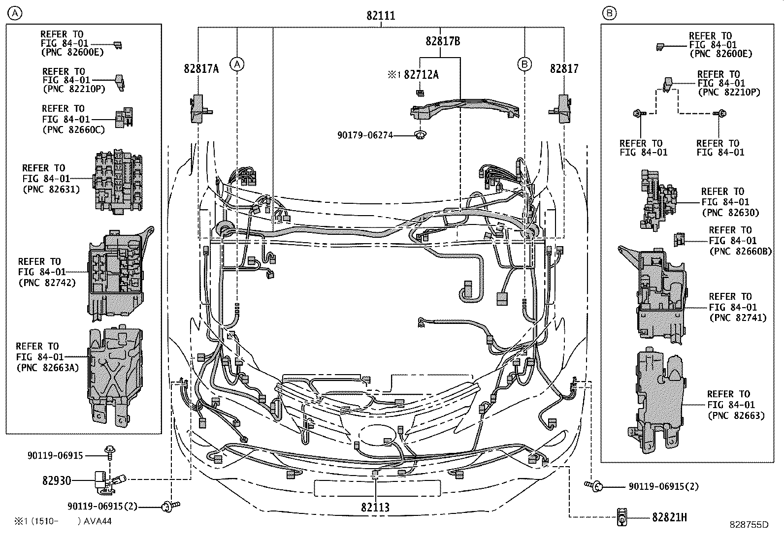 Toyota 82181-42010 WIRE, LUGGAGE ROOM, NO.1