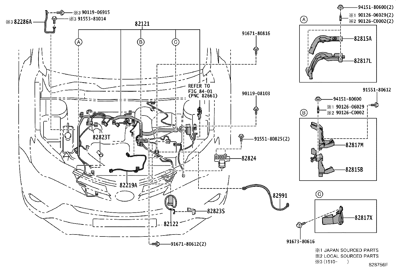 82817-42850 PROTECTOR, WIRING HARNESS, NO.2 product image