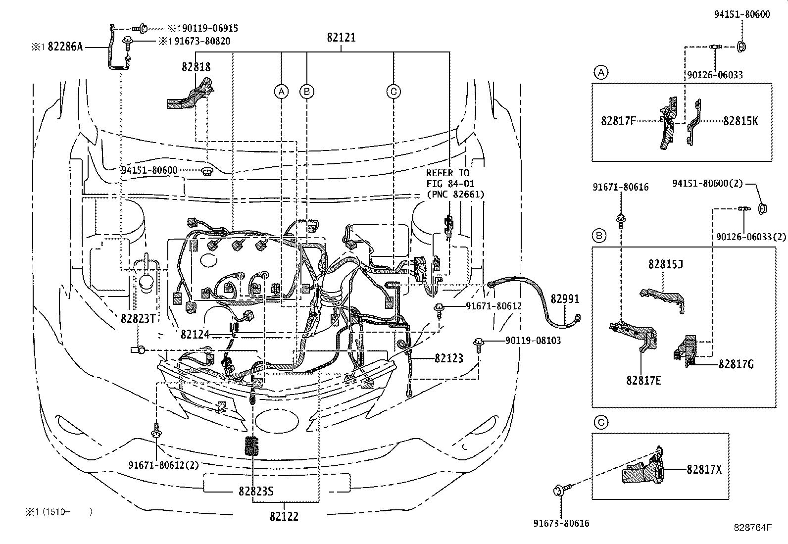 82817-42850 PROTECTOR, WIRING HARNESS, NO.2 product image