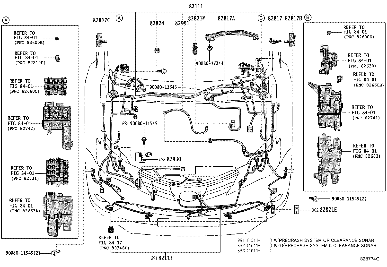 Toyota 82181-0R100 WIRE, LUGGAGE ROOM, NO.1