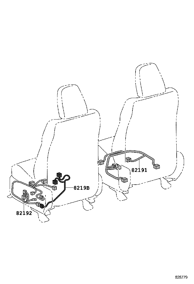 82192-0R080 WIRE, FRONT SEAT, LH product image