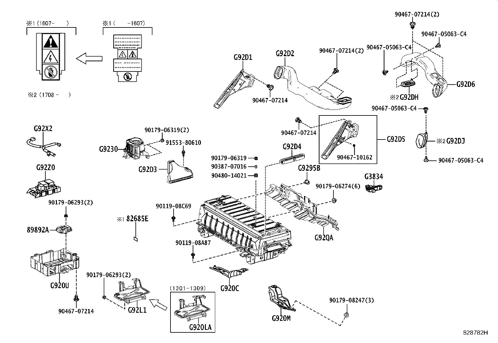G920M-30030 CARRIER SUB-ASSY, HYBRID BATTERY product image