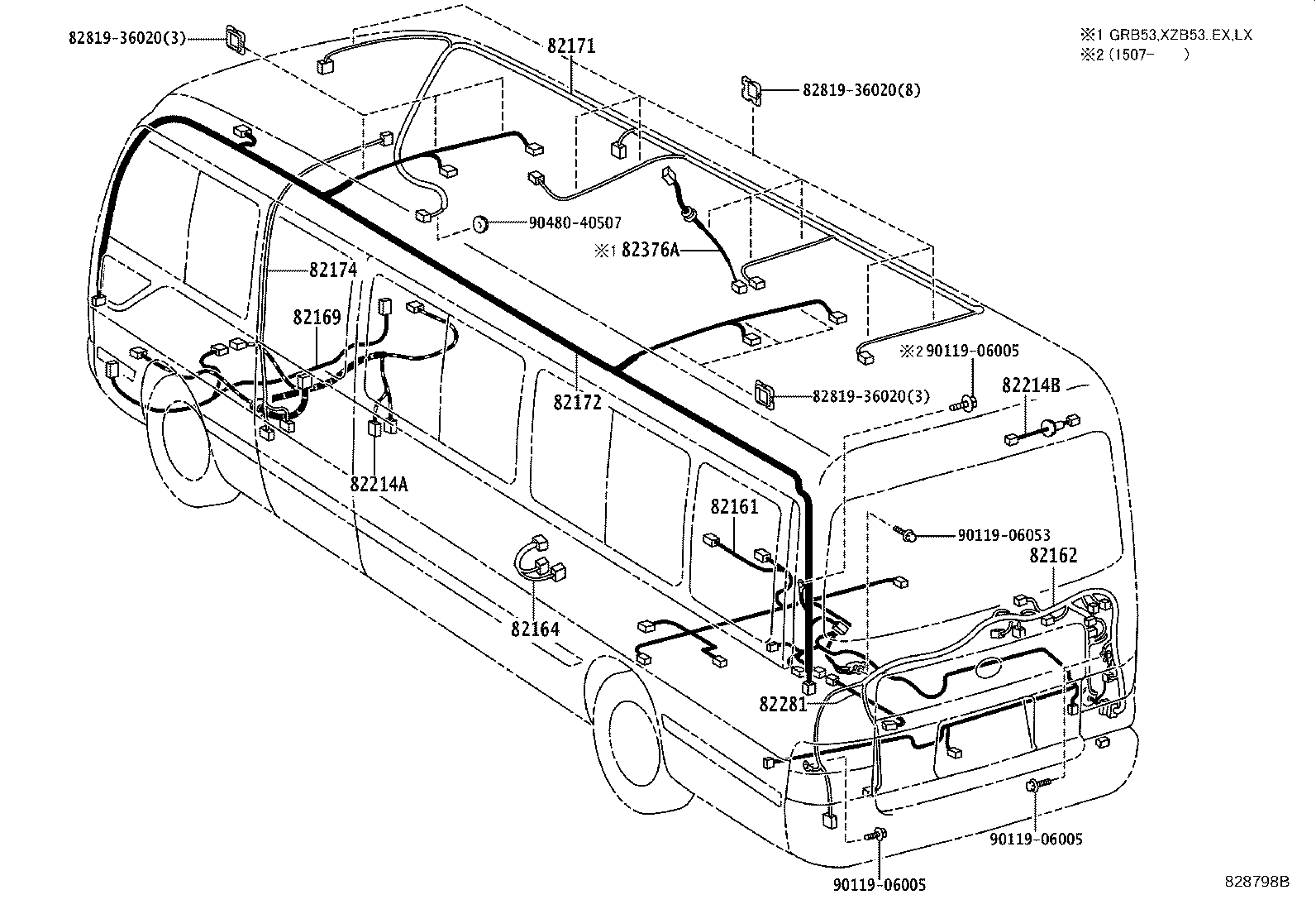 82817-36280 PROTECTOR, WIRING HARNESS, NO.1 product image